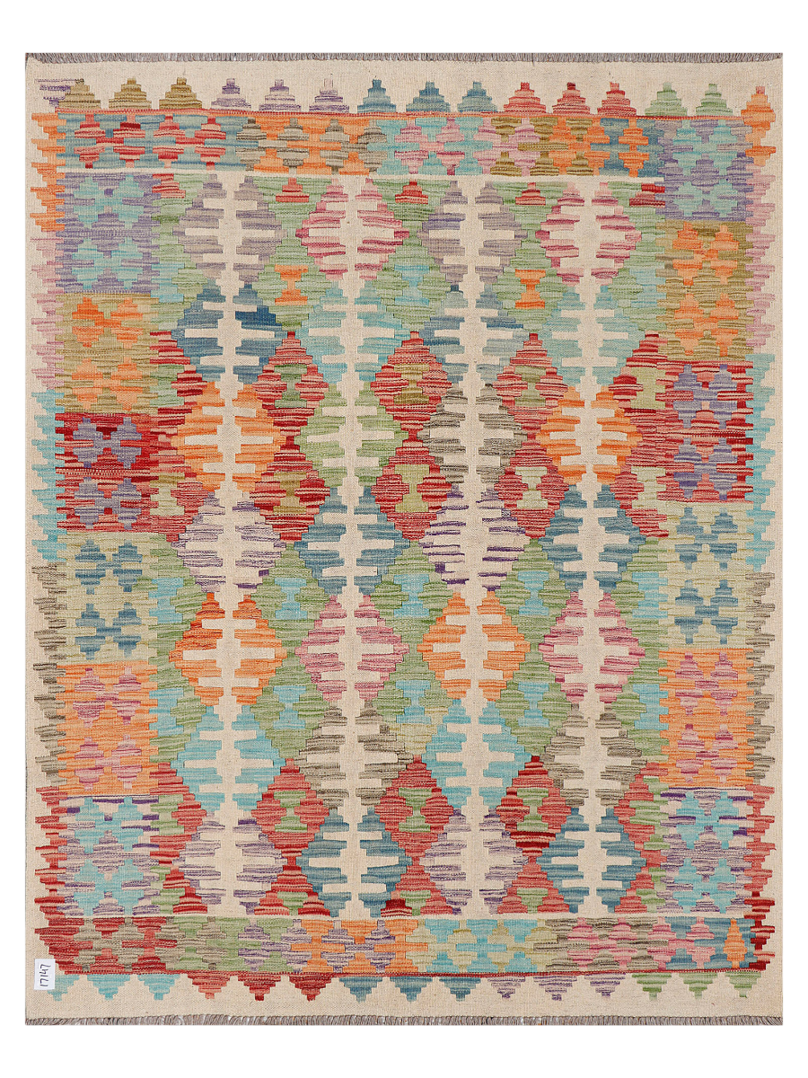 Maimana Afghanistan Kilim Accent Rug - 199 x 155 cm