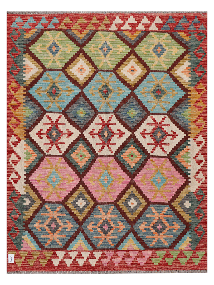 Maimana Afghanistan Kilim Accent Rug - 199 x 153 cm