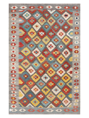 Maimana Afghanistan Kilim Area Rug - 296 x 190 cm