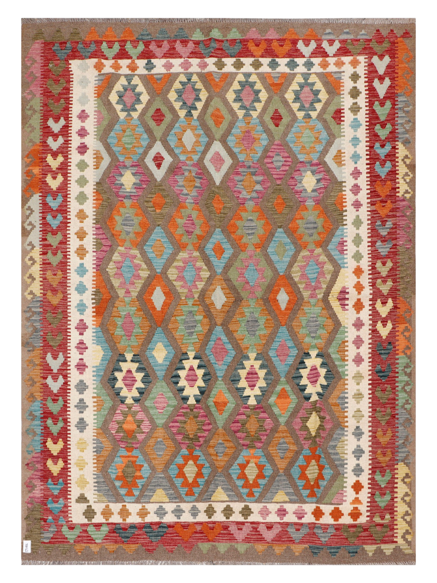 Maimana Afghanistan Kilim Area Rug - 288 x 208 cm