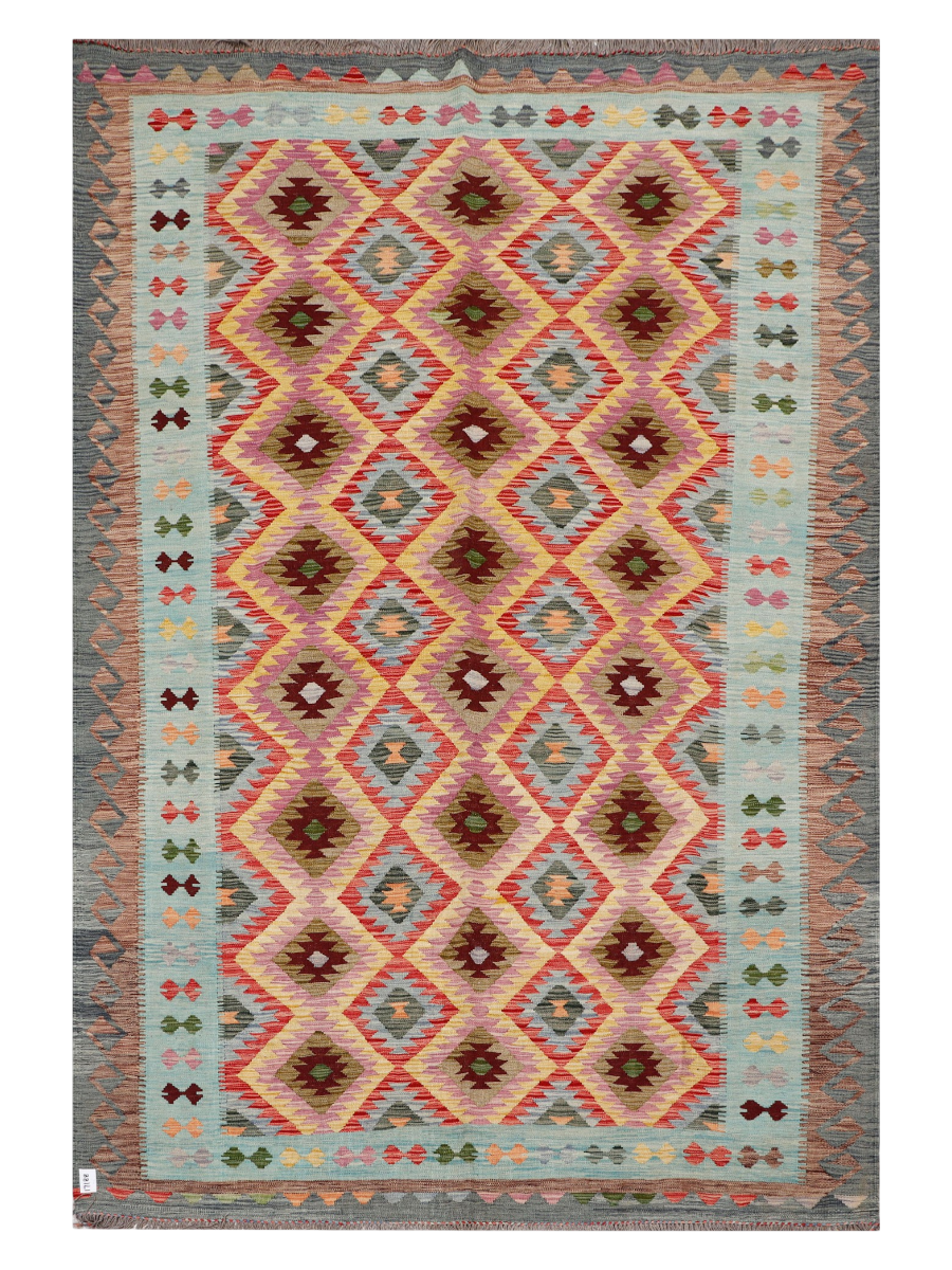 Maimana Afghanistan Kilim Area Rug - 292 x 198 cm