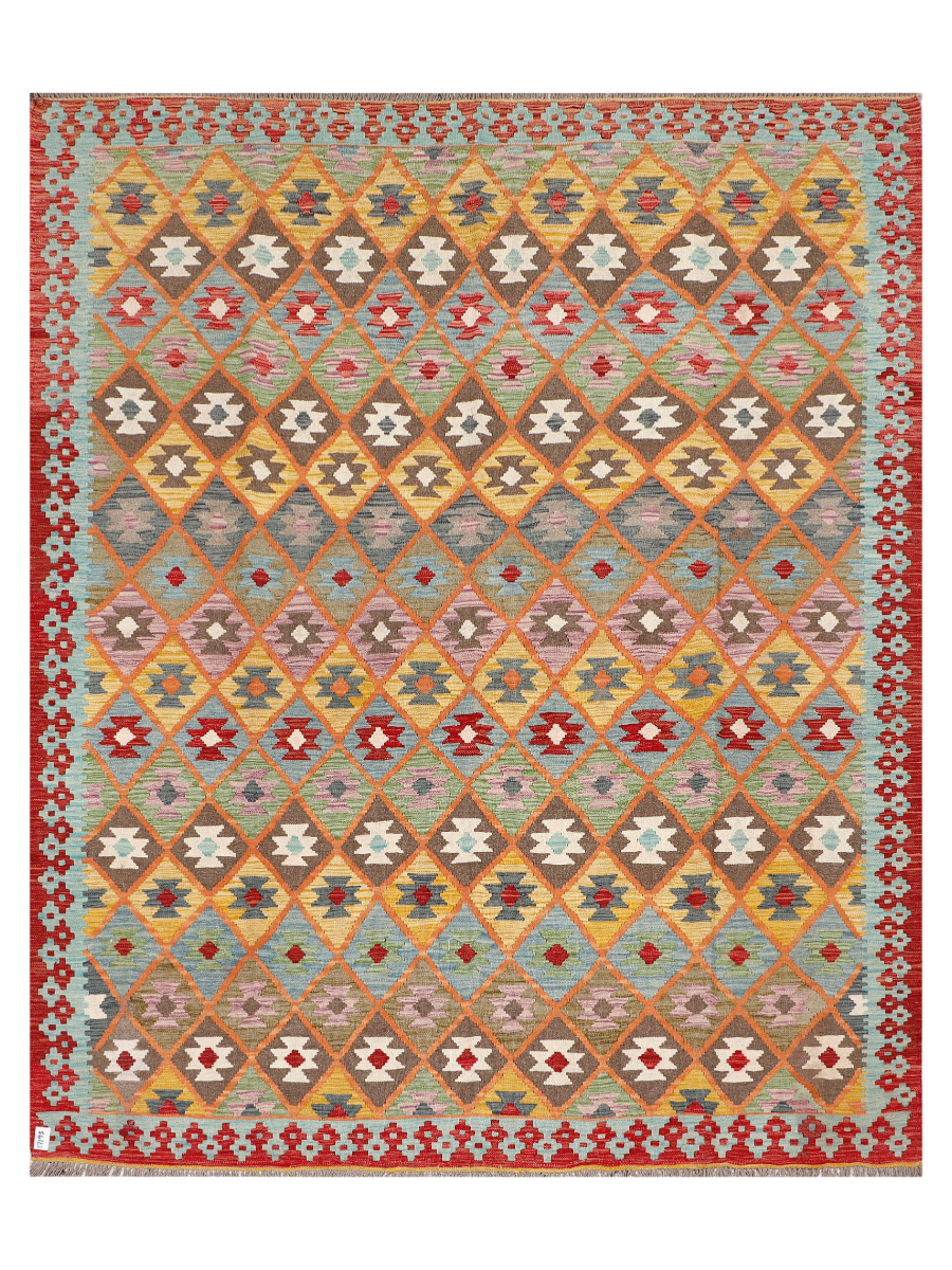Maimana Afghanistan Kilim Area Rug - 301 x 248 cm