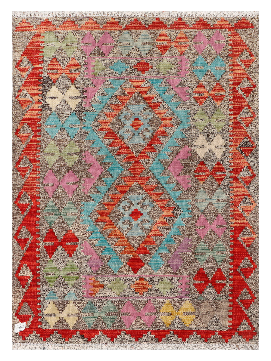 Maimana Afghanistan Kilim Accent Rug - 114 x 83 cm