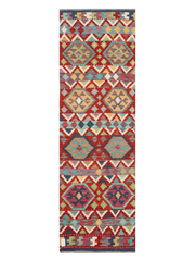 Maimana Afghanistan Kilim Runner Rug - 243 x 76 cm