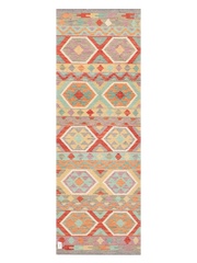 Maimana Afghanistan Kilim Runner Rug - 244 x 84 cm