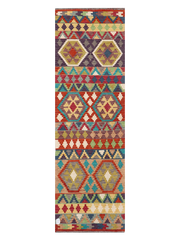 Maimana Afghanistan Kilim Runner Rug - 251 x 78 cm