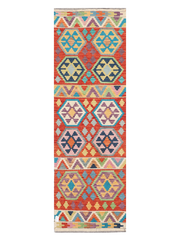 Maimana Afghanistan Kilim Runner Rug - 249 x 80 cm