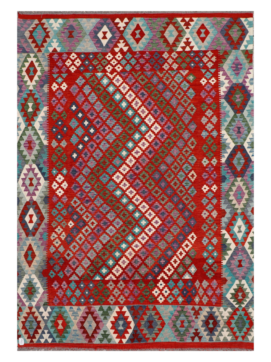 Maimana Afghanistan Kilim Area Rug - 294 x 205 cm
