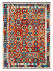 Maimana Afghanistan Kilim Area Rug - 344 x 249 cm
