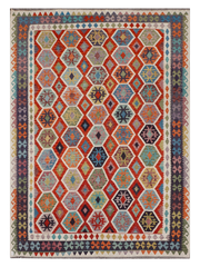 Maimana Afghanistan Kilim Area Rug - 345 x 248 cm