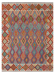 Maimana Afghanistan Kilim Area Rug - 337 x 253 cm