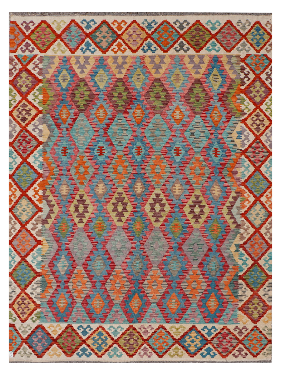 Maimana Afghanistan Kilim Area Rug - 337 x 253 cm