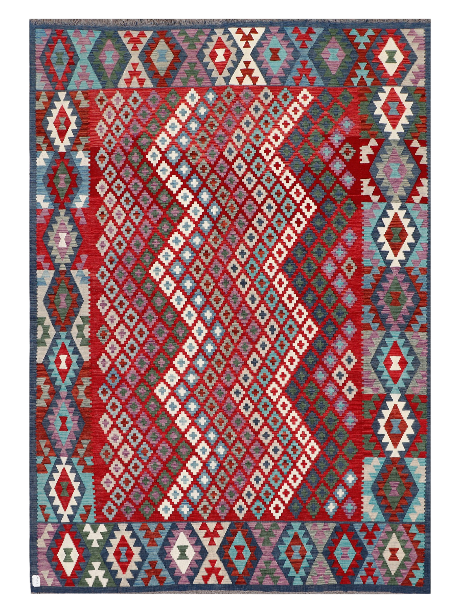 Maimana Afghanistan Kilim Area Rug - 294 x 205 cm