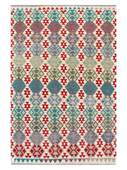 Maimana Afghanistan Kilim Area Rug - 289 x 198 cm