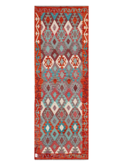 Maimana Afghanistan Kilim Runner Rug - 246 x 87 cm