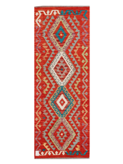 Maimana Afghanistan Kilim Runner Rug - 188 x 68 cm