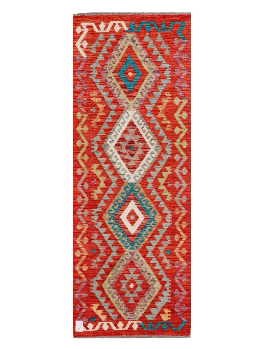 Maimana Afghanistan Kilim Runner Rug - 188 x 68 cm