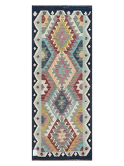 Maimana Afghanistan Kilim Runner Rug - 167 x 65 cm