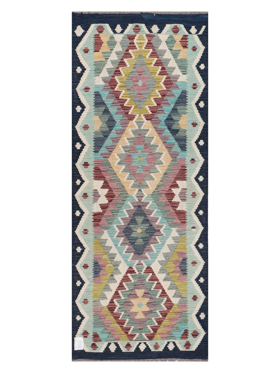 Maimana Afghanistan Kilim Runner Rug - 167 x 65 cm