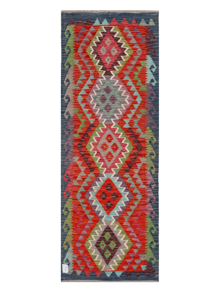 Maimana Afghanistan Kilim Runner Rug - 186 x 69 cm