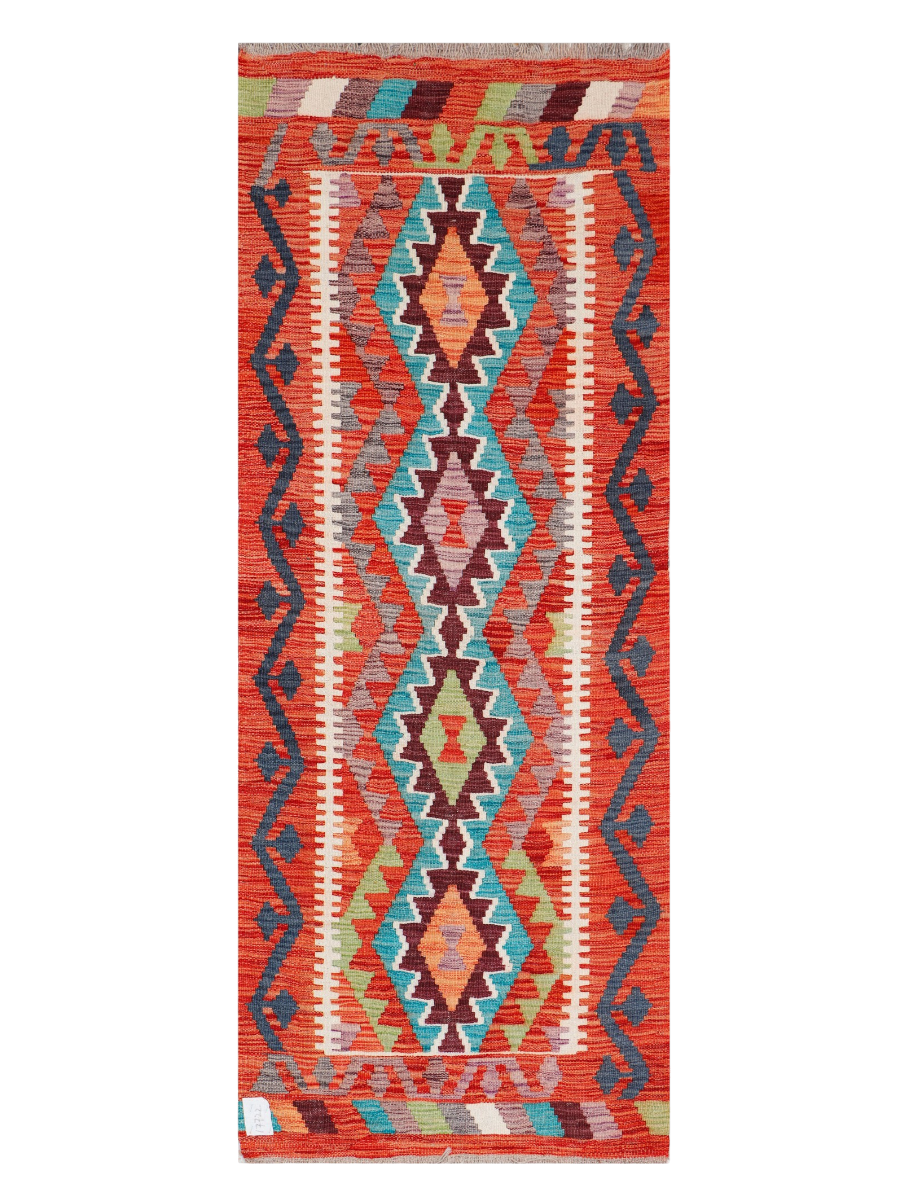 Maimana Afghanistan Kilim Runner Rug - 182 x 72 cm