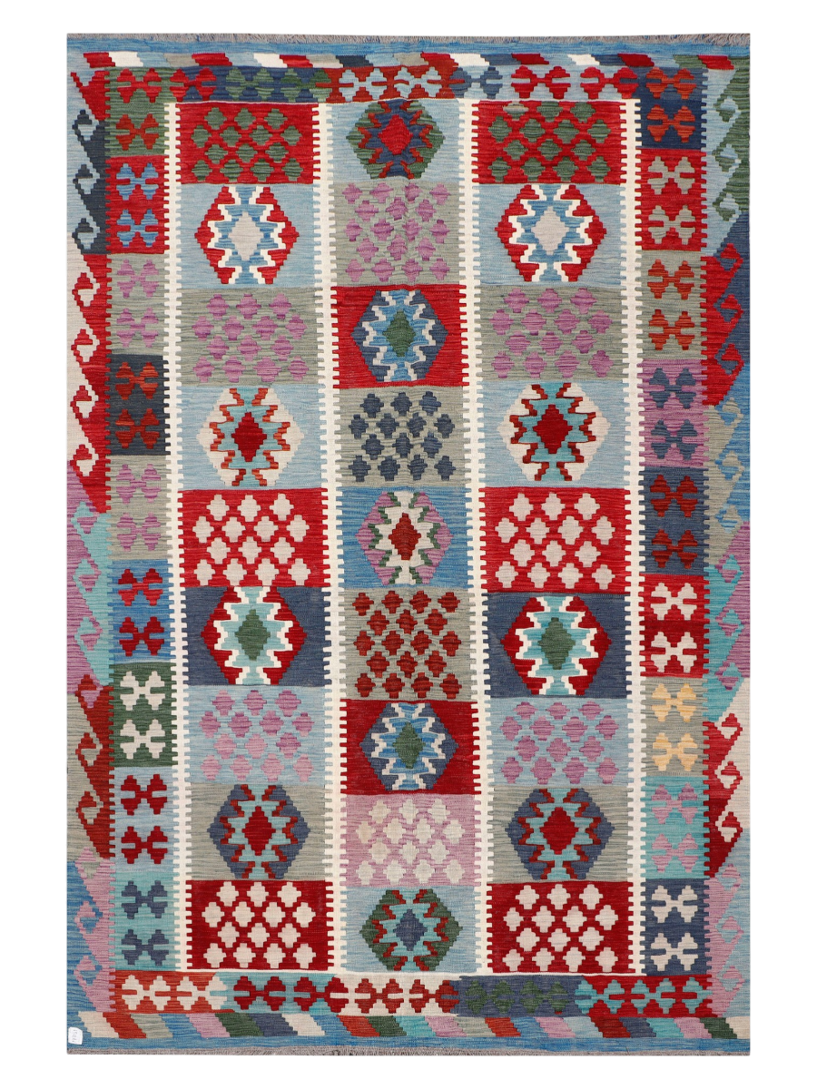 Maimana Afghanistan Kilim Area Rug - 289 x 193 cm