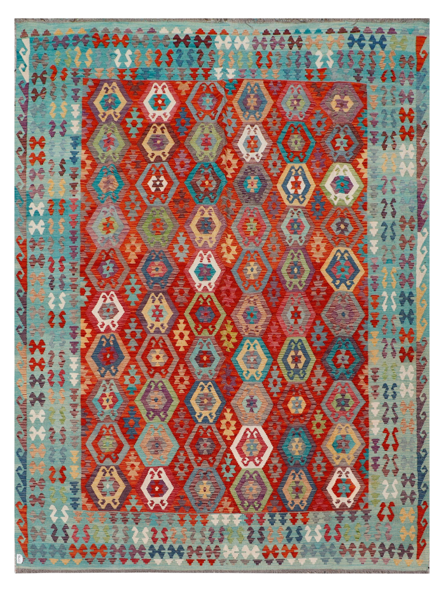 Maimana Afghanistan Kilim Area Rug - 356 x 266 cm