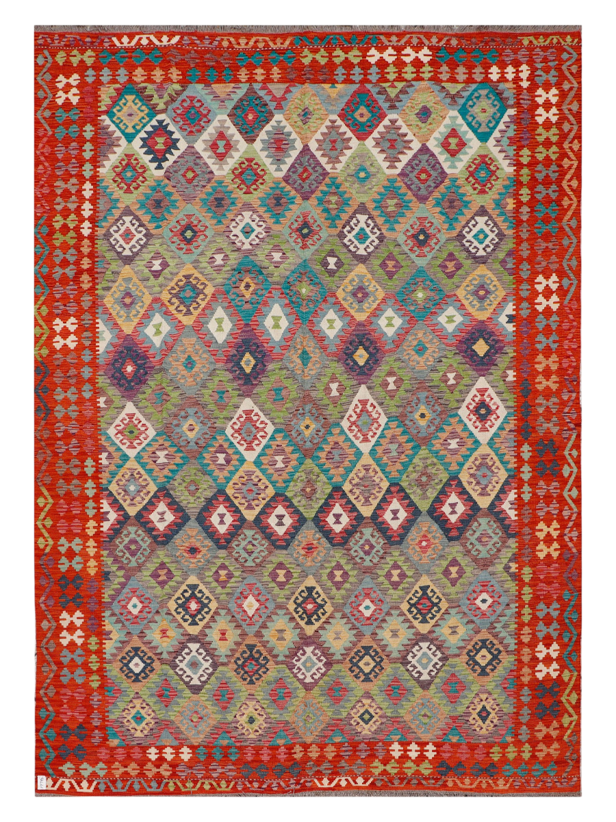 Maimana Afghanistan Kilim Area Rug - 349 x 248 cm