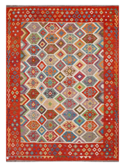Maimana Afghanistan Kilim Area Rug - 344 x 248 cm
