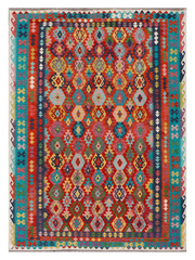 Maimana Afghanistan Kilim Area Rug - 347 x 253 cm