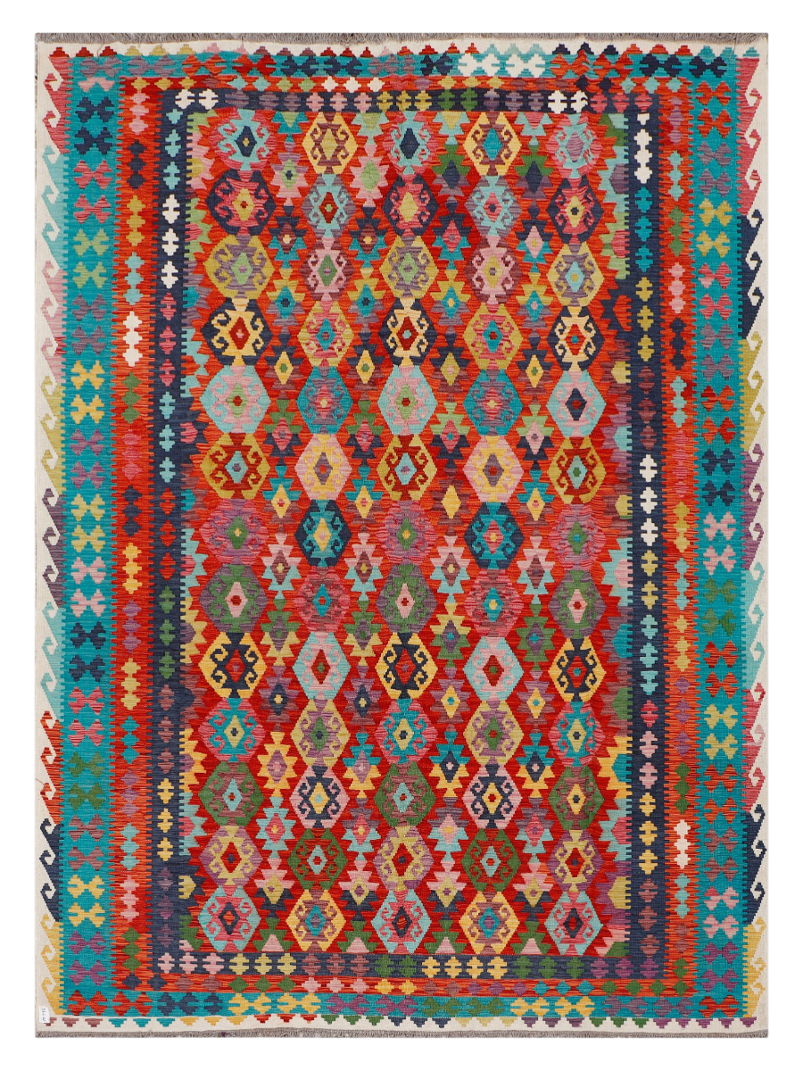 Maimana Afghanistan Kilim Area Rug - 347 x 253 cm