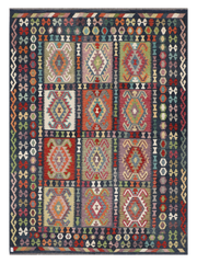 Maimana Afghanistan Kilim Area Rug - 351 x 254 cm