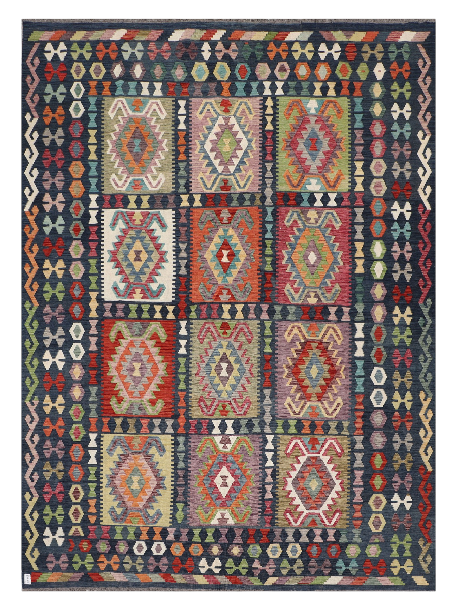 Maimana Afghanistan Kilim Area Rug - 351 x 254 cm