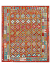 Maimana Afghanistan Kilim Area Rug - 294 x 248 cm