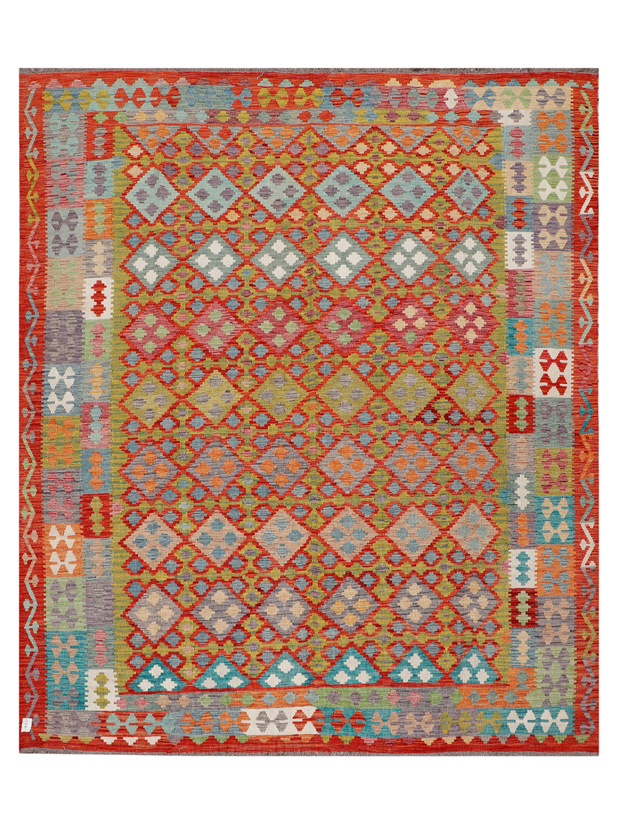 Maimana Afghanistan Kilim Area Rug - 294 x 248 cm
