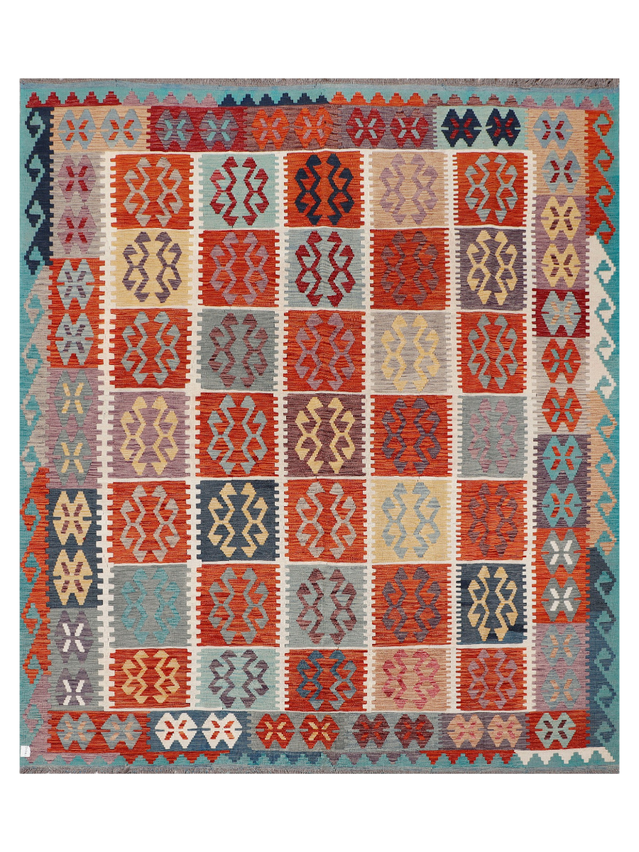 Maimana Afghanistan Kilim Area Rug - 297 x 256 cm