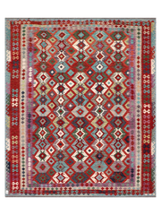 Maimana Afghanistan Kilim Area Rug - 294 x 248 cm