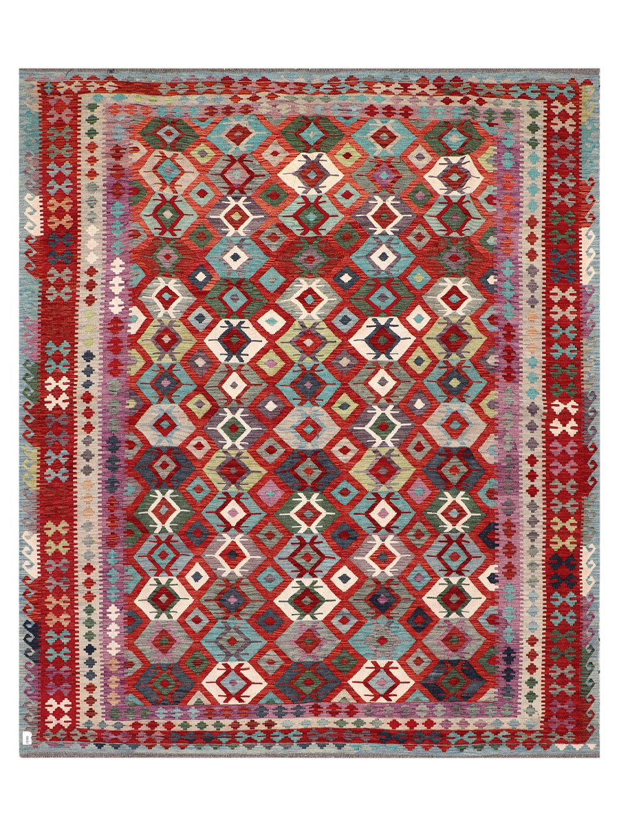 Maimana Afghanistan Kilim Area Rug - 294 x 248 cm