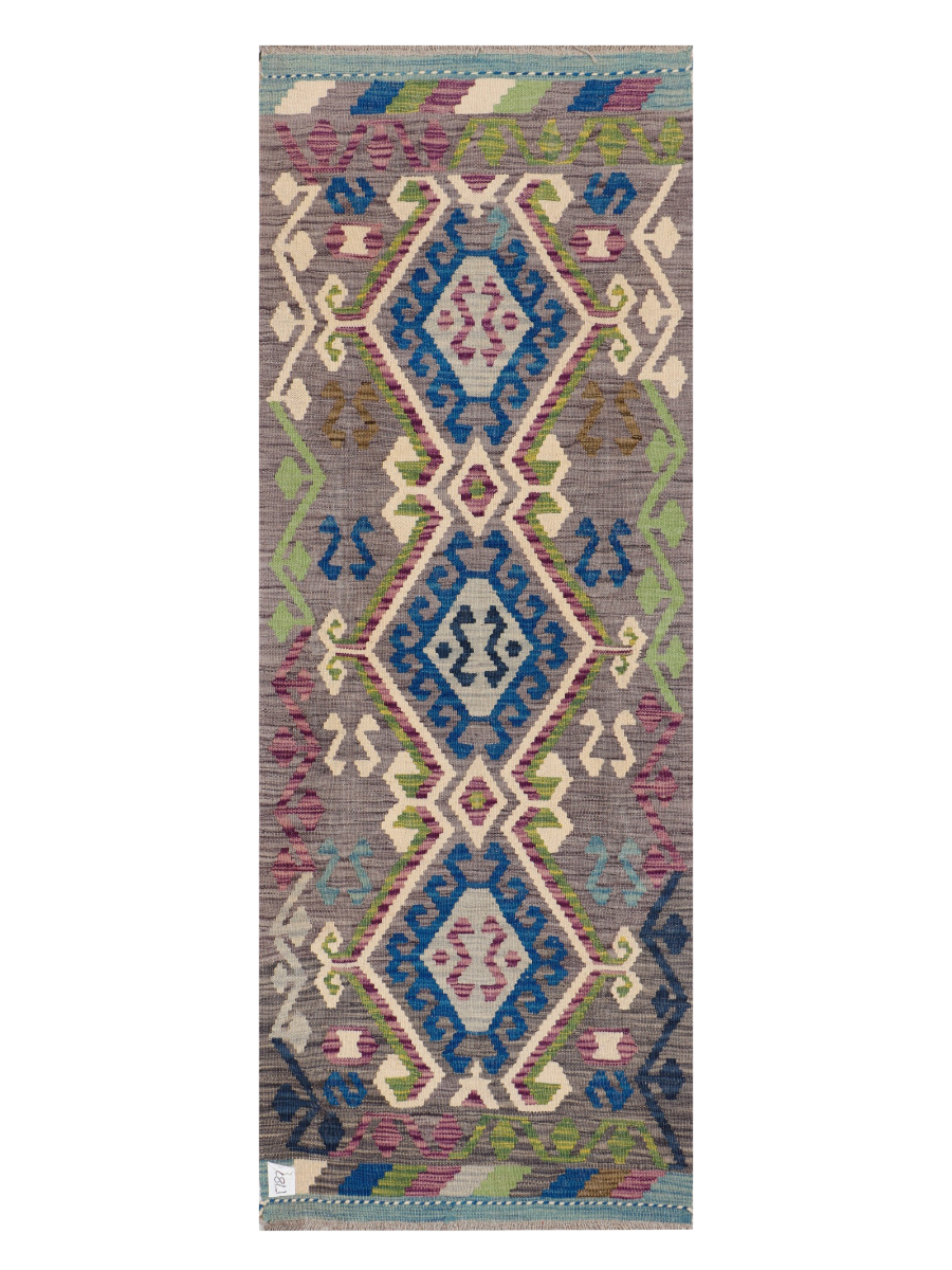 Maimana Afghanistan Kilim Runner Rug - 180 x 66 cm