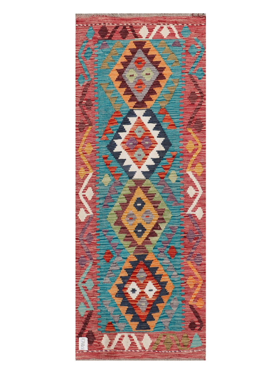 Maimana Afghanistan Kilim Runner Rug - 165 x 62 cm