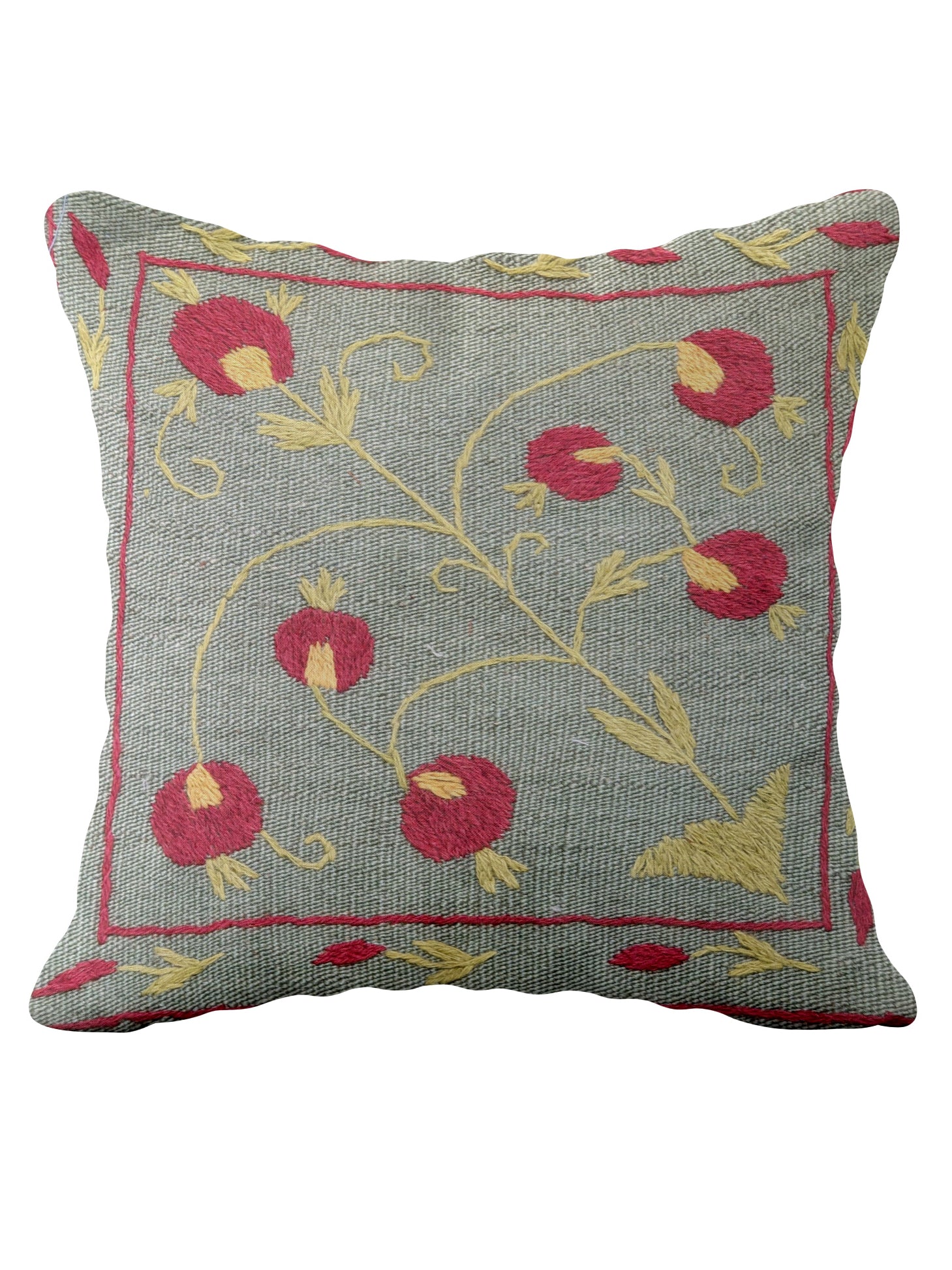 Suzani Hand Embroidered Cushion Cover - 45 x 45 cm