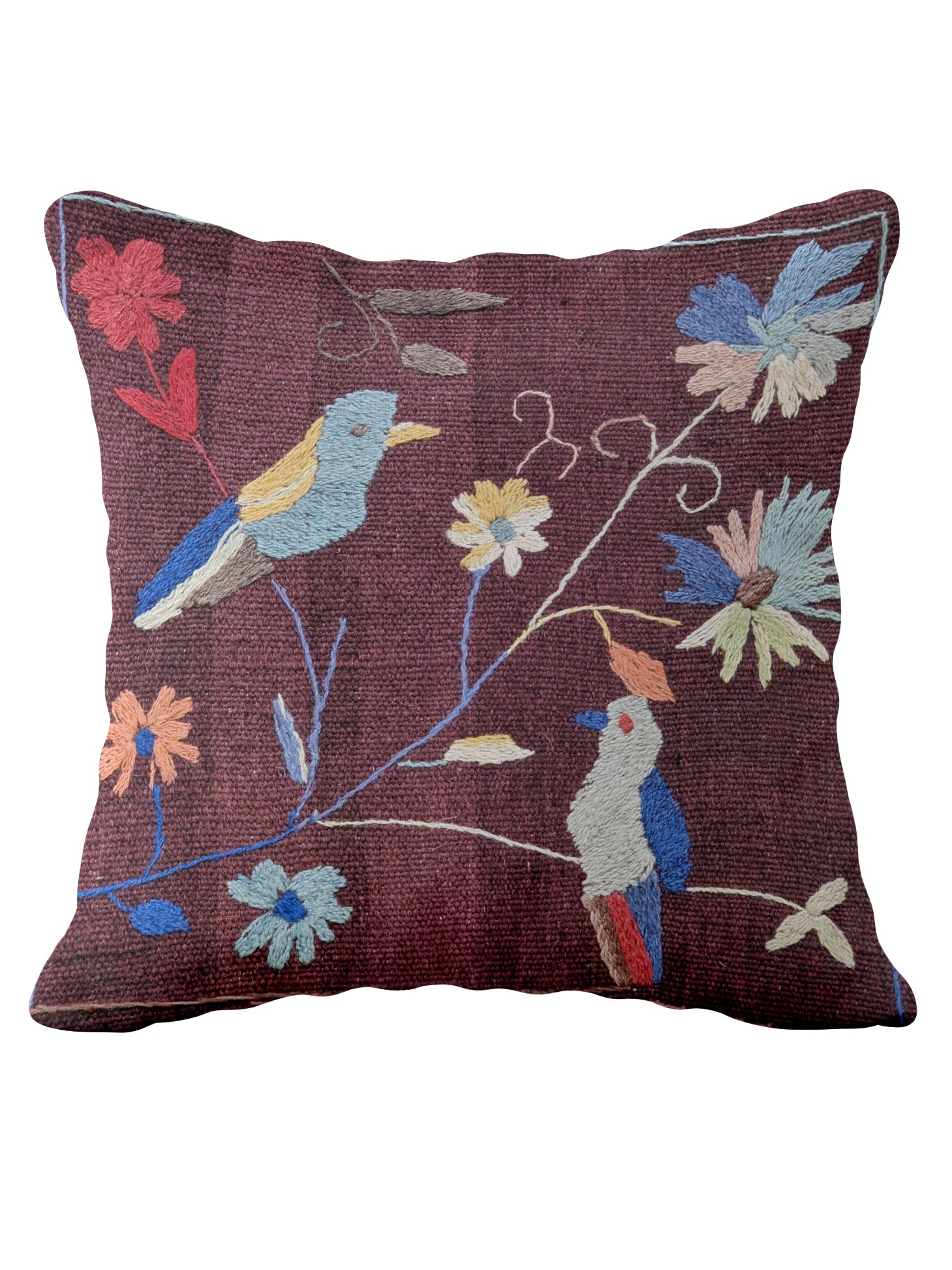 Suzani Hand Embroidered Cushion Cover - 45 x 45 cm