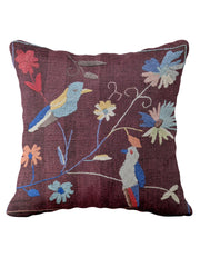 Suzani Hand Embroidered Cushion Cover - 45 x 45 cm