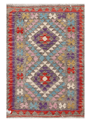 Maimana Afghanistan Kilim Accent Rug - 121 x 83 cm