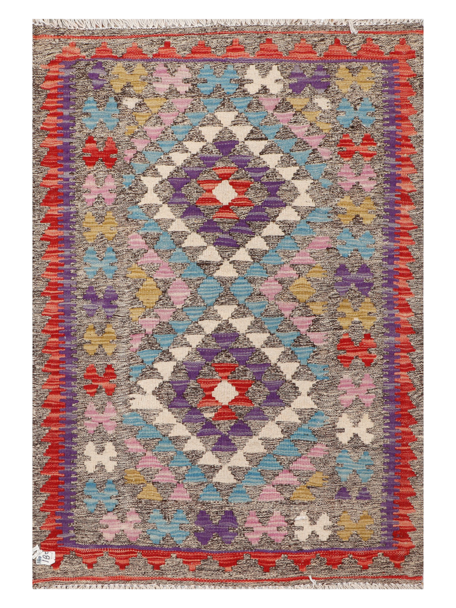 Maimana Afghanistan Kilim Accent Rug - 121 x 83 cm