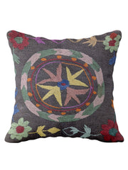 Suzani Hand Embroidered Cushion Cover - 45 x 45 cm