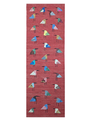 Suzani Hand Embroidered Kilim - Size: 186 x 61 cm