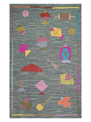 Suzani Hand Embroidered Kilim - Size: 152 x 92 cm