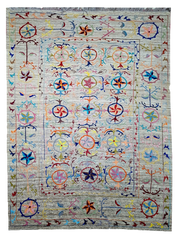 Suzani Hand Embroidered Kilim - Size: 300 x 200 cm