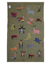 Susani handbestickter Kelim - Größe: 90x 150 cm